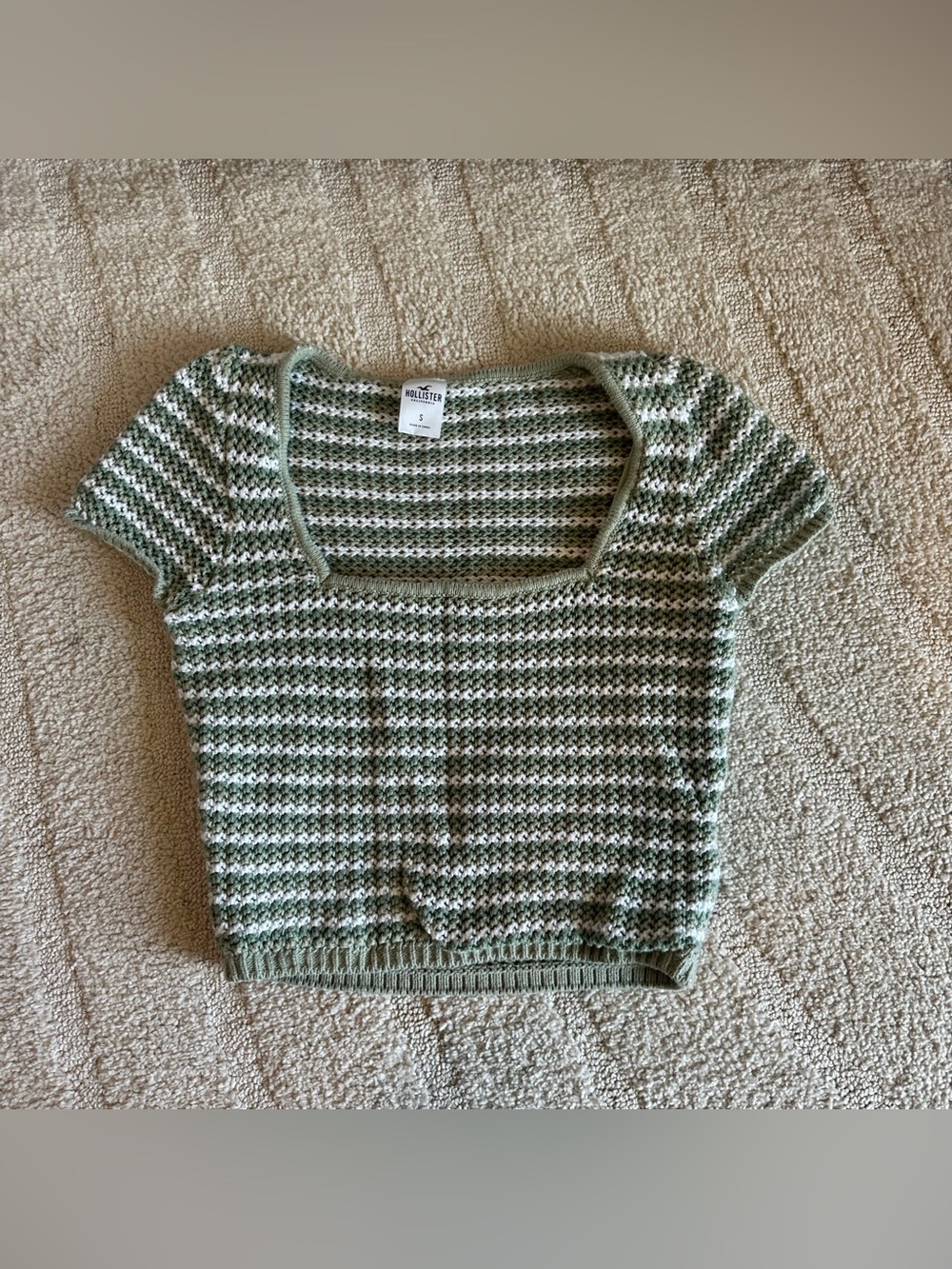 Hollister Women’s Knit Striped Crop Top